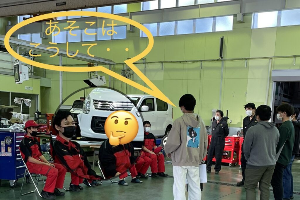 自動車工学科　実習風景